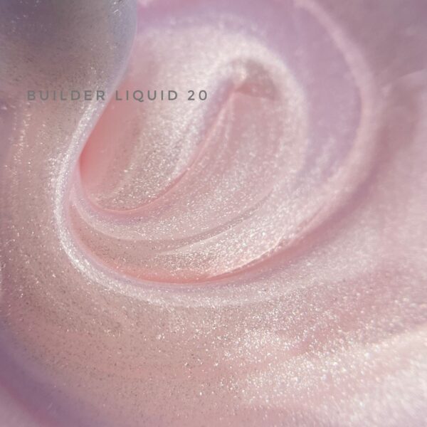 builder liquid de touch, tono 20, rosa melocoton suave metalizado