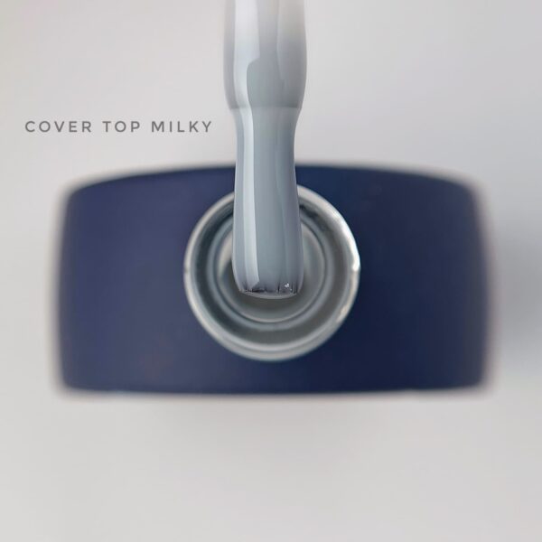 bote de cover top de touch, tono milky, color lechoso, en formato 13 ml