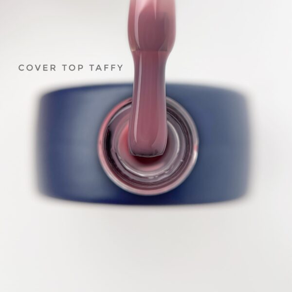 Bote de cover top tonalidad taffy, formato 13 ml, tono rosa oscuro