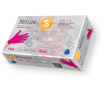 Guantes Desechables Nitrilo Rubberex G.Touch LG Rosa (3,5 Gr) 