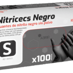 Guantes de Nitrilo Negro sin Polvo Nitricecs IceMedics