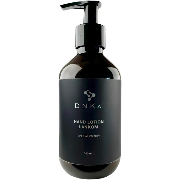 bote de crema de manos perfumana, dnka hand lotion lankom, formato 300 ml