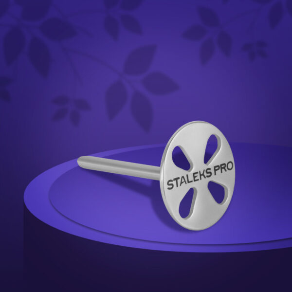 Disco de pedicura PODODISC STALEKS PRO L Elongate con perno largo (37mm) y limas desechables grano 180.