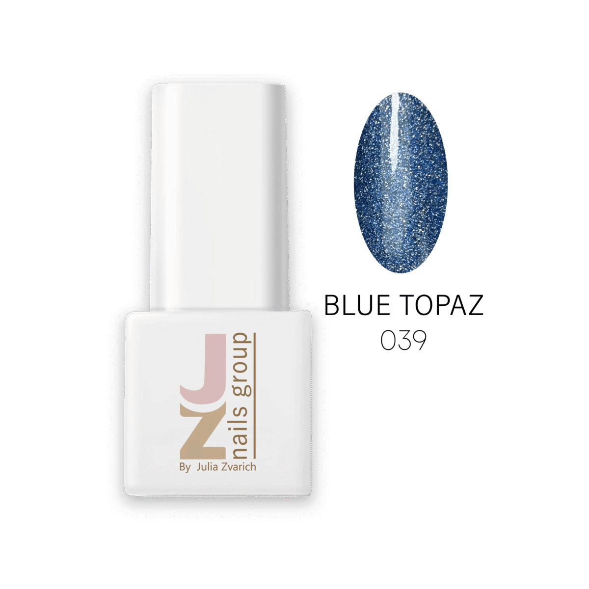 JZ Gel Nail Polish 039 Blue Topaz