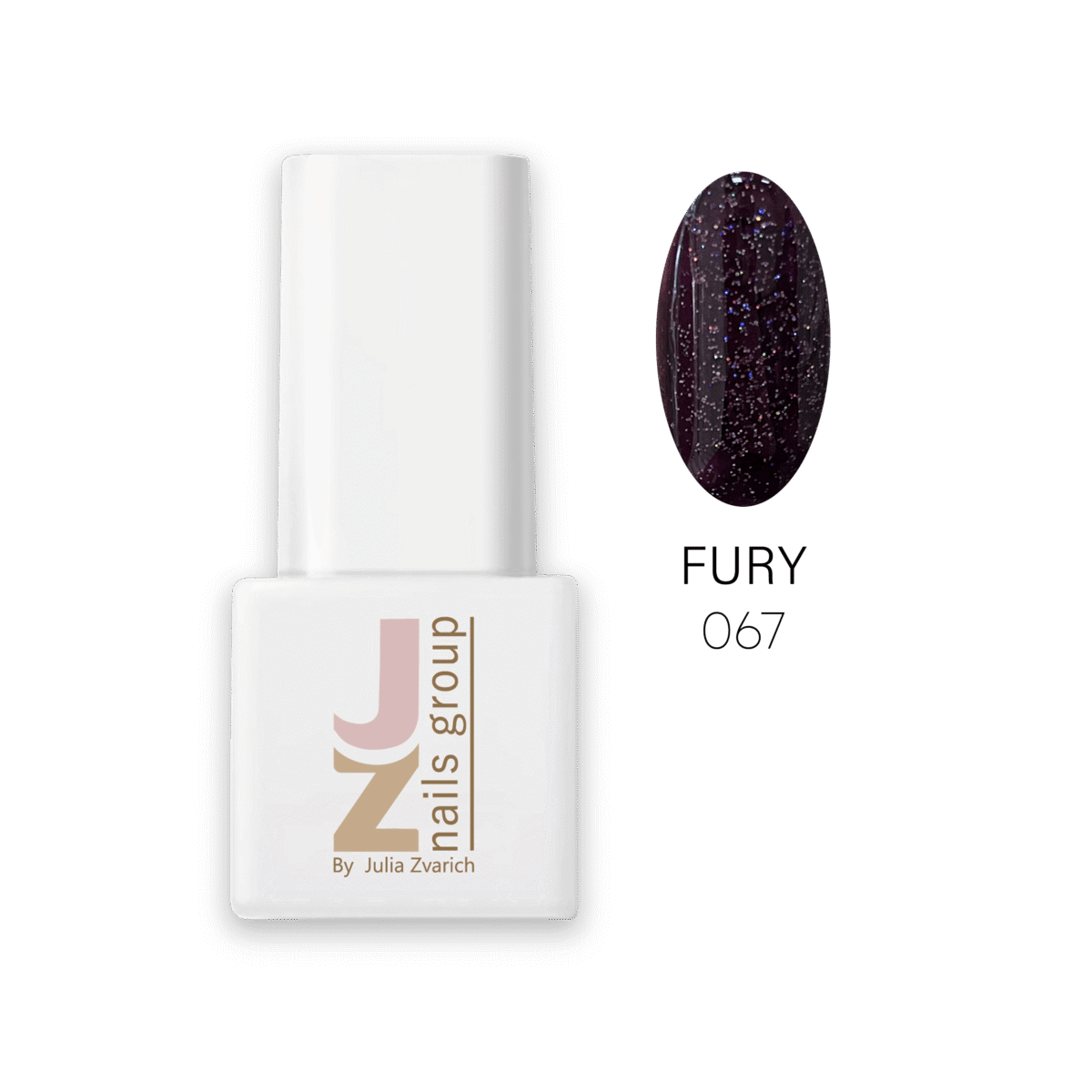 JZ Gel Nail Polish 067 Fury