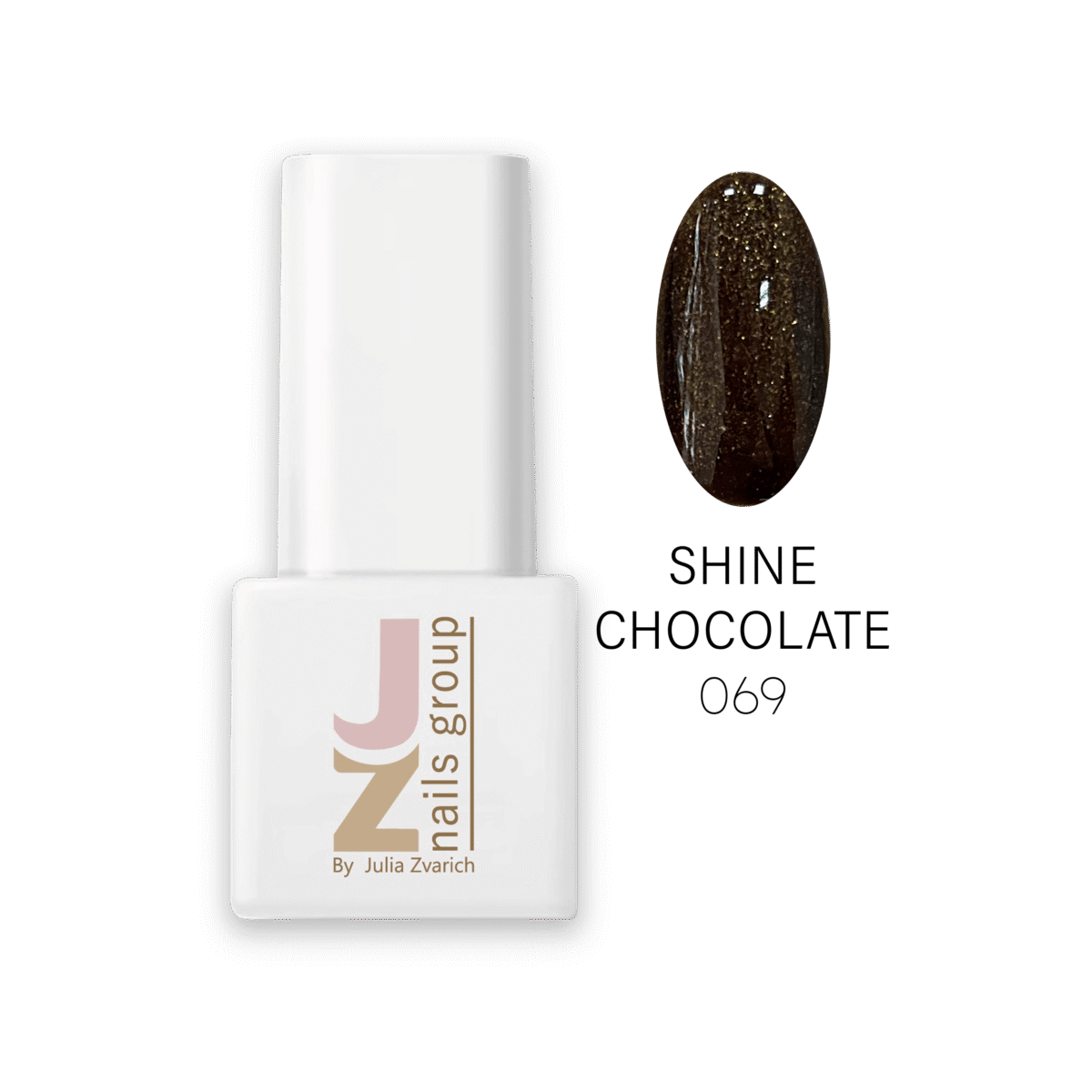 JZ Gel Nail Polish 069 Shine Chocolate