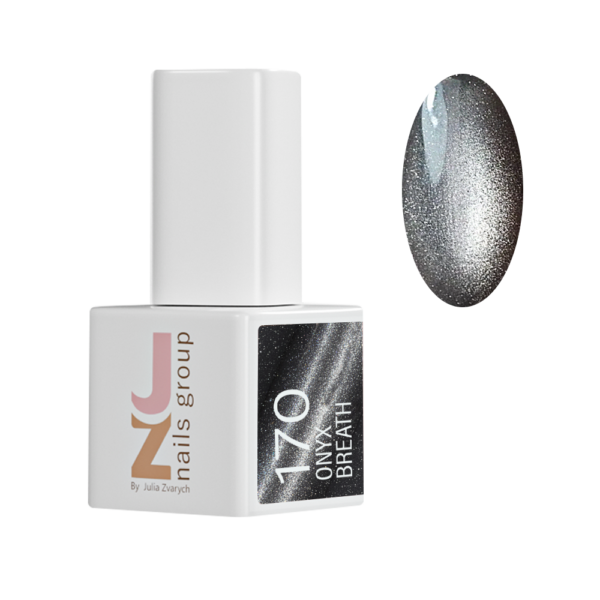 JZ Gel Nail Polish 170 Onyx Breath - Cat eye