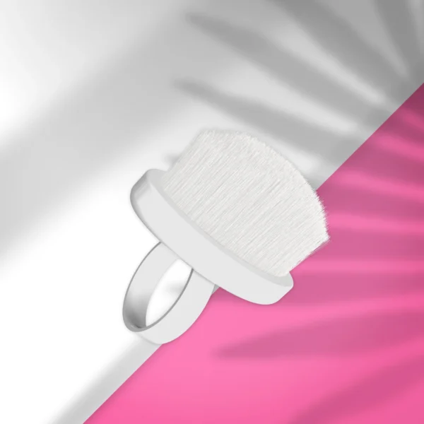 cepillo anillo marca staleks para retirada de polvo de uñas