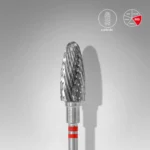 Fresa de carburo (Zurdos) tipo maíz roja STALEKS EXPERT 6mm
