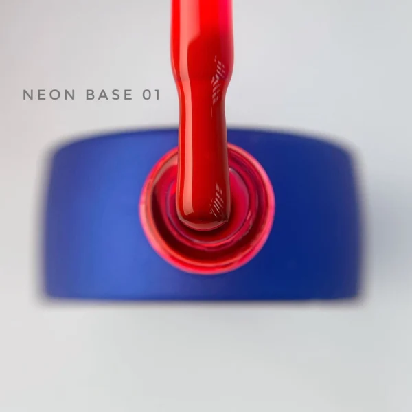 base neon rojo de touch, rojo electrico