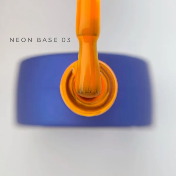 base neon naranja claro