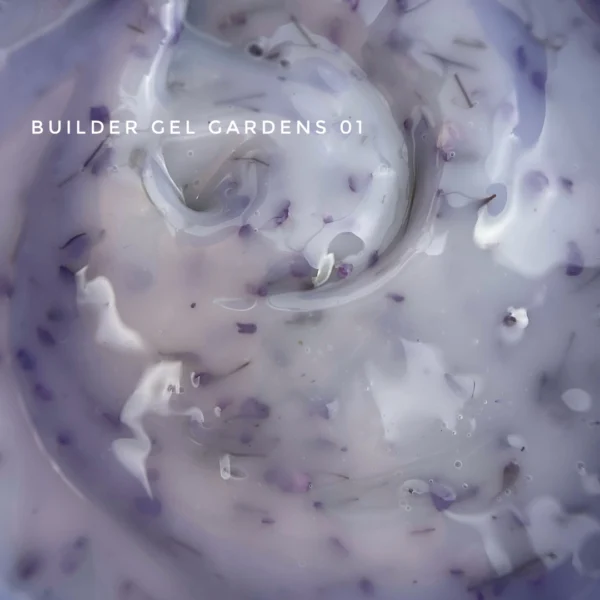 builder gel con flores, diseño floral 3d