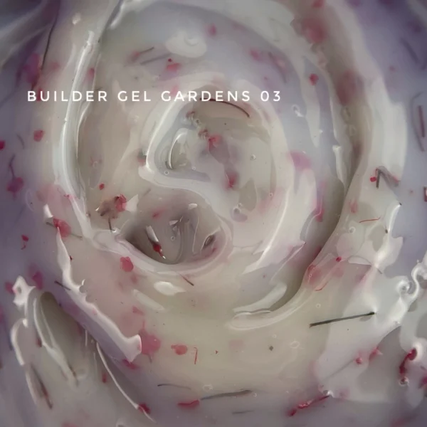 builder gel con flores, diseño floral 3d