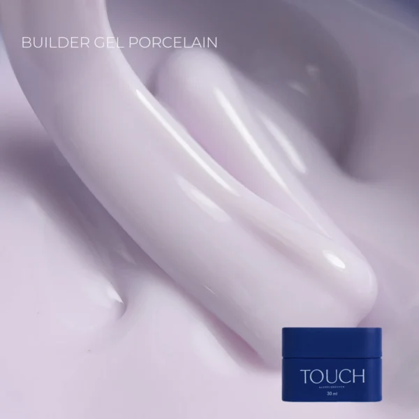 builder gel de touch, color porcelana, porcelain