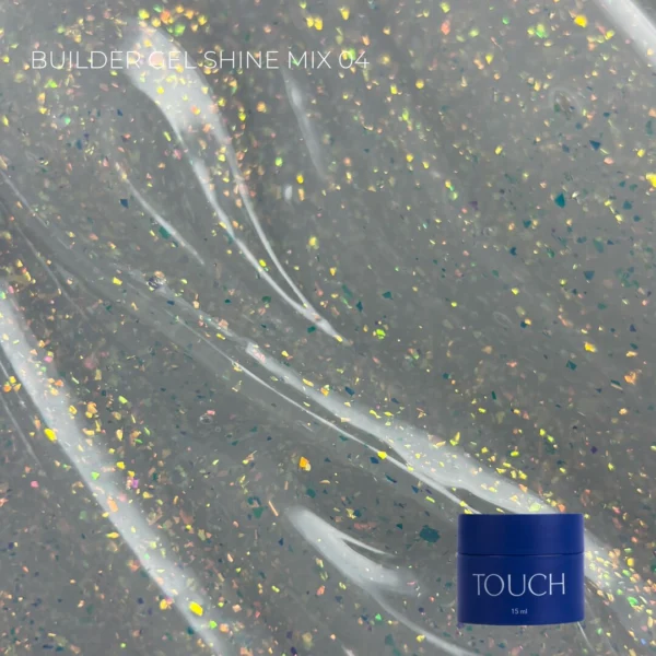 builder gel touch, perlado y brillo shimmer