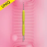 Empujador biselado y anillo STALEKS UNIQ 11 TYPE 2 Gummy - Amarillo